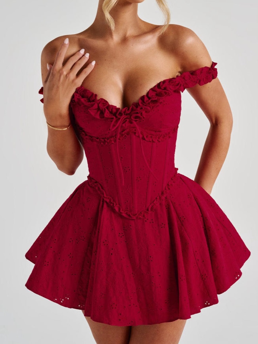 Elva Playsuit - red